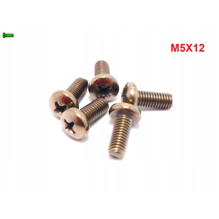 M5x12 śruba philips tytanowa grade 2
