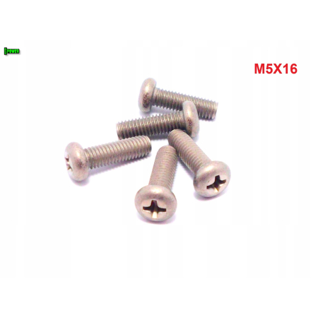 M5x16 śruba philips tytanowa grade 2 din 7985 iso 7045 śruby tytanowe