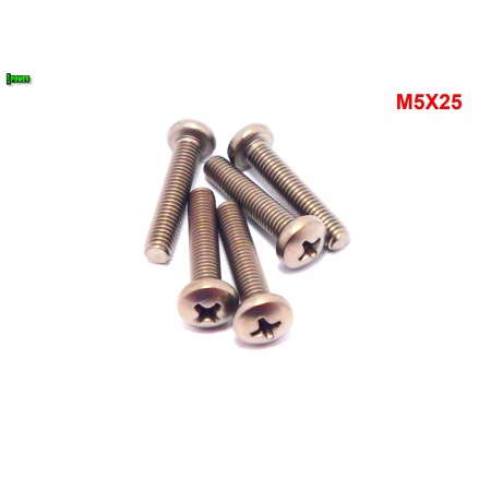 M5x25 śruba philips tytanowa grade 2
