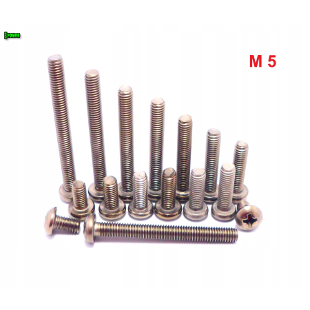 M5x25 śruba philips tytanowa grade 2