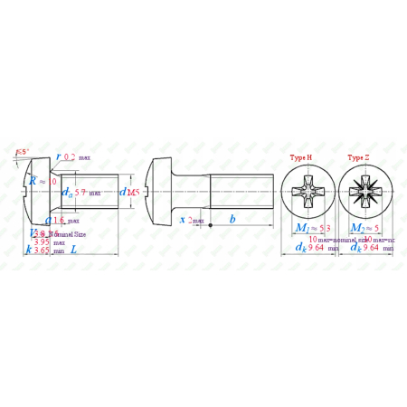 M5x25 śruba philips tytanowa grade 2