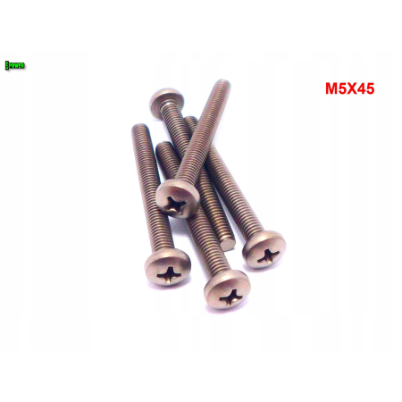 M5x45 śruba philips tytanowa grade 2