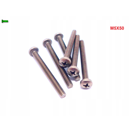 M5x50 śruba philips tytanowa