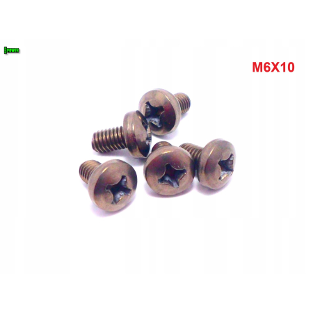 M6x10 śruba philips tytanowa grade 2