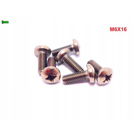 M6x16 śruba philips tytanowa grade 2 din 7985 iso 7045 śruby tytanowe