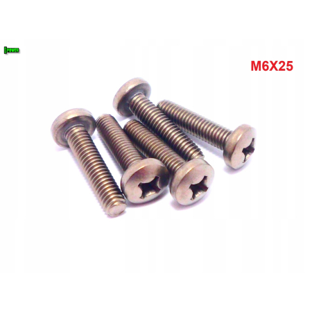 M6x25 śruba philips tytanowa grade 2