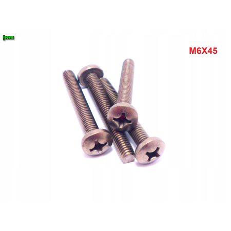 M6x45 śruba philips tytanowa grade 2