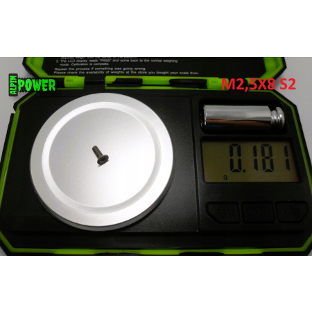 M2,5x8 śruba tytanowa imbusowa din 7991 tytan grade 2 s1,5/s2,0