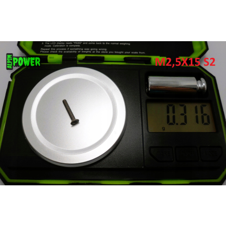 M2,5x15 śruba tytanowa z łbem stożkowym imbusowa din 7991 tytan grade 2