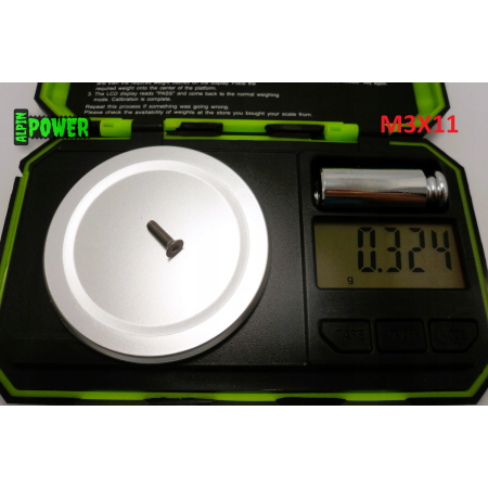 M3x11 śruba tytanowa z łbem stożkowym imbusowa din 7991 tytan grade 2