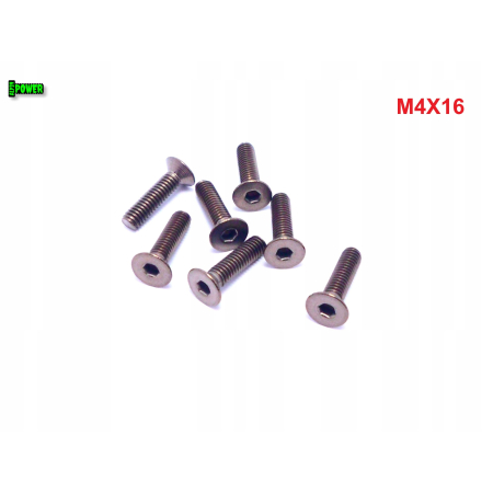 M4x16 śruba imbusowa din 7991 tytanowa grade 2