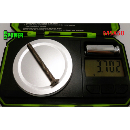 M5x50 śruba tytanowa z łbem stożkowym imbusowa din 7991 tytan grade 2