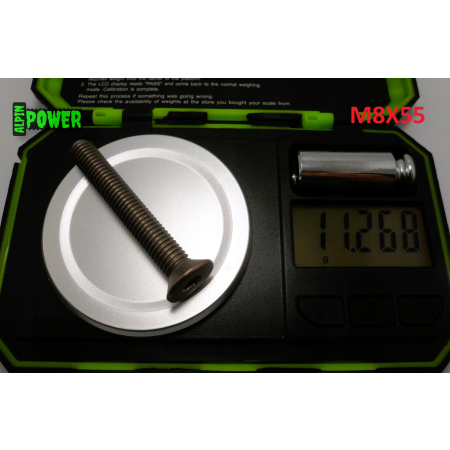 M8x55 śruba tytanowa z łbem stożkowym imbusowa din 7991 tytan grade 2