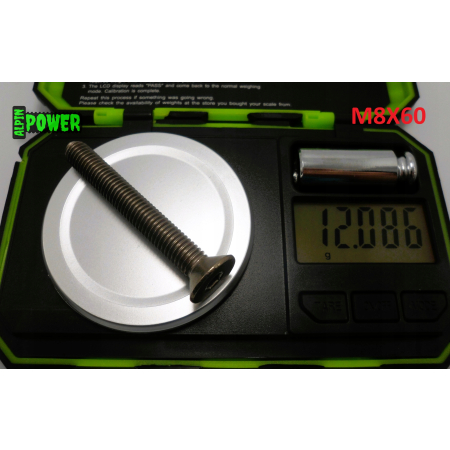 M8x60 śruba tytanowa z łbem stożkowym imbusowa din 7991 tytan grade 2