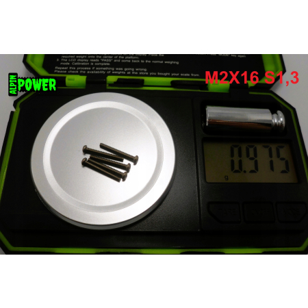 M2x16 śruba tytanowa z łbem kulistym imbusowa iso 7380 tytan grade 2 s1,3