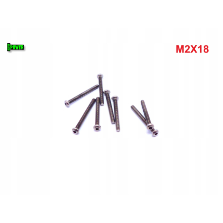 M2x18 śruba tytanowa z łbem kulistym imbusowa iso 7380 tytan grade 2 s1,3