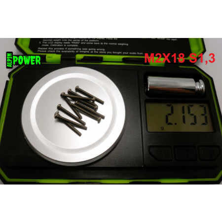 M2x18 śruba tytanowa z łbem kulistym imbusowa iso 7380 tytan grade 2 s1,3