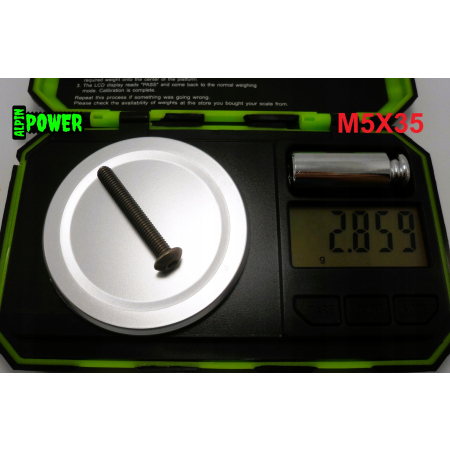 M5x35 śruba tytanowa z łbem kulistym imbusowa iso 7380 tytan grade 2