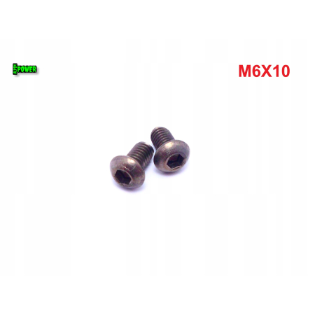 M6x10 śruba imbusowa iso 7380 tytanowa grade 2