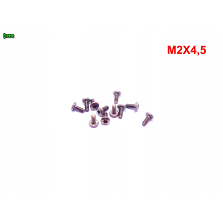 M2x4,5 śruba tytanowa torx iso 7380 tytanowa gr 2 śruby tytanowe torx