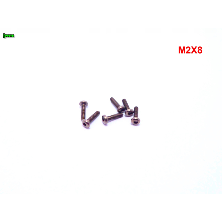 M2x8 śruba tytanowa torx iso 7380 tytanowa gr 2 śruby tytanowe torx