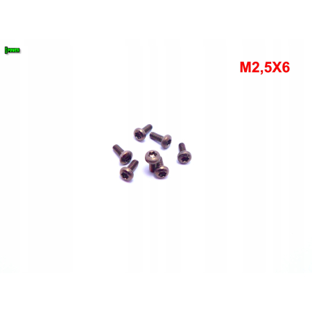 M2,5x6 śruba imbusowa iso 7380 tytanowa gr 2 śruby tytanowe