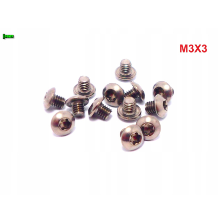 M3x3 śruba tytanowa torx iso 7380 tytan gr 2 śruby tytanowe torx śrubki