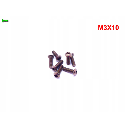 M3x10 śruba tytanowa torx iso 7380 tytan gr 2 śruby tytanowe torx śrubki