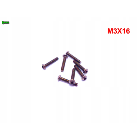 M3x16 śruba tytanowa torx iso 7380 tytan gr 2 śruby tytanowe torx śrubki