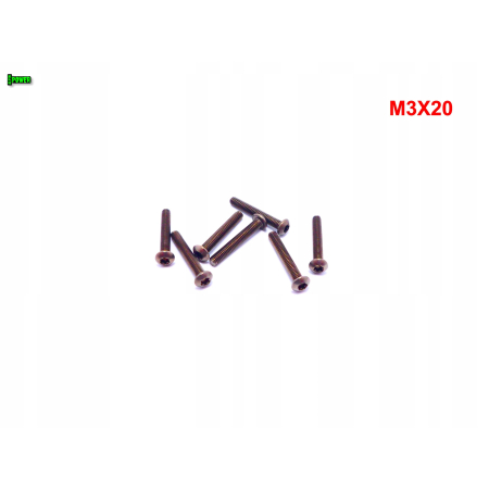 M3x20 śruba tytanowa torx iso 7380 tytan gr 2 śruby tytanowe torx śrubki