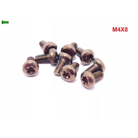 M4x8 śruba tytanowa torx iso 7380 tytan gr 2 śruby tytanowe torx śrubki