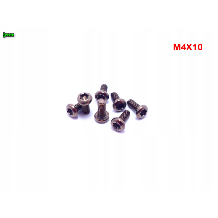 M4x10 śruba tytanowa torx iso 7380 tytan gr 2 śruby tytanowe torx śrubki
