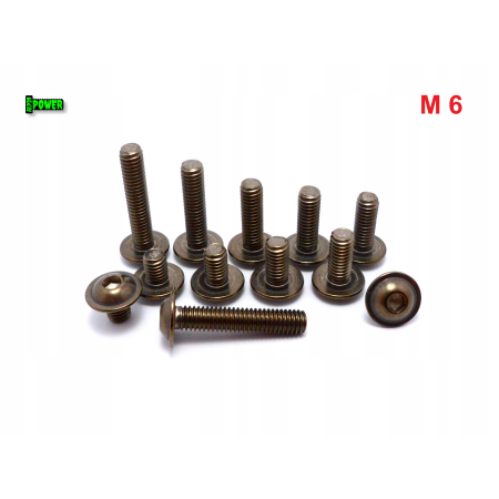 M6x16 śruba tytanowa z łbem kulistym imbusowa iso 7380-2 tytan grade 2