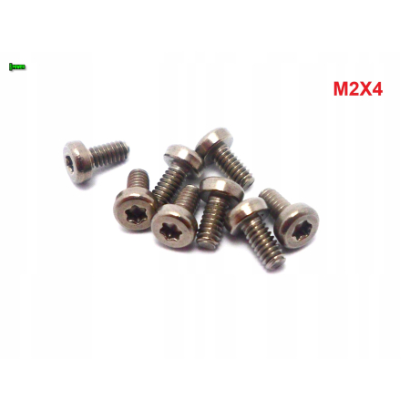 M2x4 śruba tytanowa z łbem walcowym obniżonym torx din7984tx śruby tytanowe