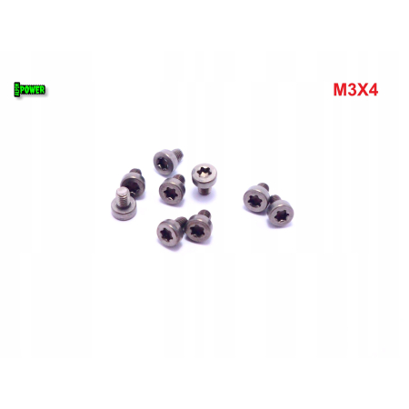 M3x4 śruba tytanowa z łbem walcowym obniżonym torx din7984tx śruby tytanowe