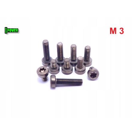 M3x6 śruba tytanowa z łbem walcowym obniżonym torx din7984tx śruby tytanowe