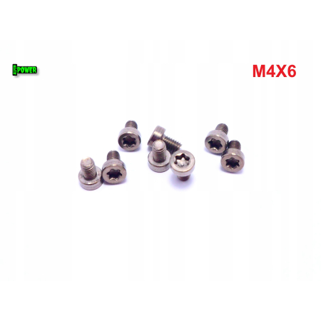 M4x6 śruba tytanowa z łbem walcowym obniżonym torx din7984tx śruby tytanowe