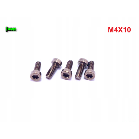 M4x10 śruba tytanowa z łbem walcowym obniżonym torx din7984tx śruby tytanowe