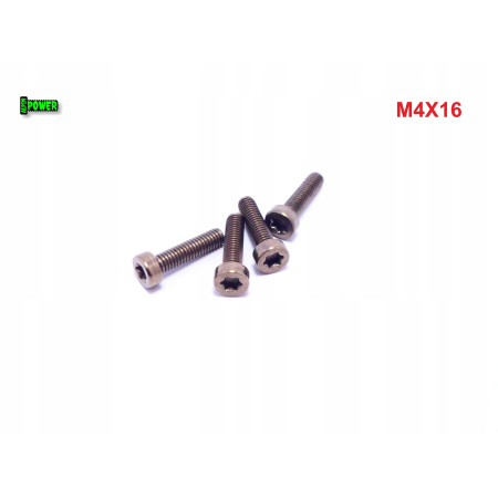 M4x16 śruba tytanowa z łbem walcowym obniżonym torx din7984tx śruby tytanowe