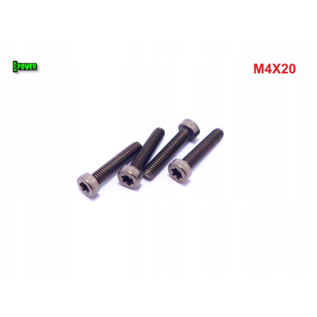 M4x20 śruba tytanowa z łbem walcowym obniżonym torx din7984tx śruby tytanowe