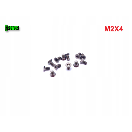 M2x4 śruba tytanowa z łbem stożkowym torx din7991tx śruby tytanowe gr2