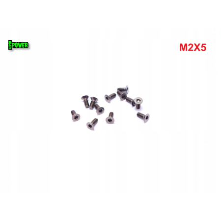 M2x5 śruba tytanowa z łbem stożkowym torx din7991tx śruby tytanowe gr2