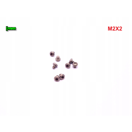 M2x2 śruba tytanowa z łbem walcowym wypukłym torx din7985tx śruby tytanowe
