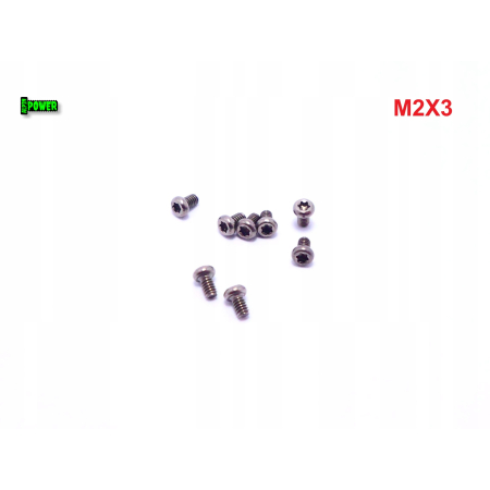 M2x3 śruba tytanowa z łbem walcowym wypukłym torx din7985tx śruby tytanowe