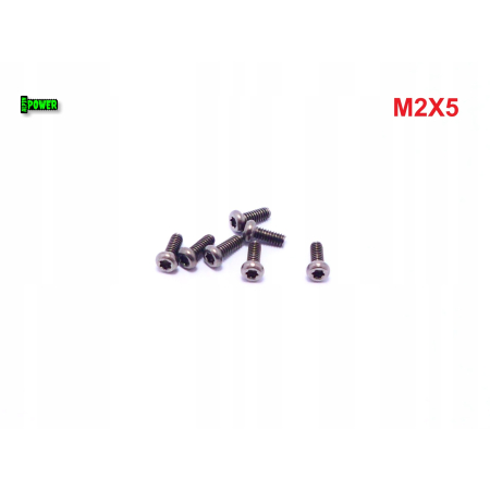 M2x5 śruba tytanowa z łbem walcowym wypukłym torx din7985tx śruby tytanowe