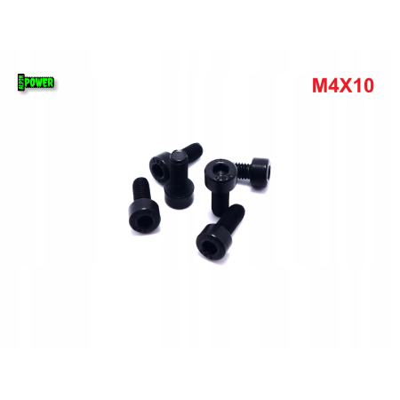 M4x10 śruba tytanowa grade2 imbusowa din 912 śruby tytanowe kolorowe czarna