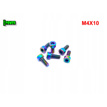 M4x10 śruba tytanowa grade 2 imbusowa din 912 śruby tytanowe kolorowe