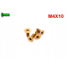 M4x10 śruba tytanowa imbusowa din 7991 śruby tytanowe kolorowe złota