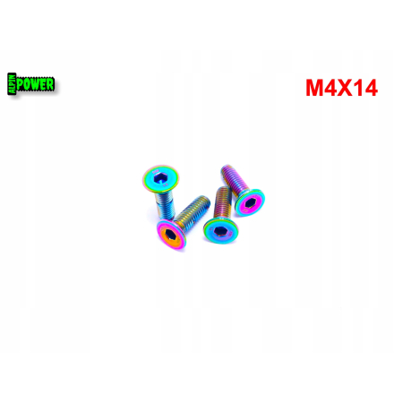 M4x14 śruba tytanowa imbusowa din 7991 tytan gr2 śruby tytanowe kolorowe