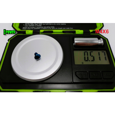 M4x6 śruba tytanowa gr2 imbusowa iso 7380 śruby ti kolorowe niebieska